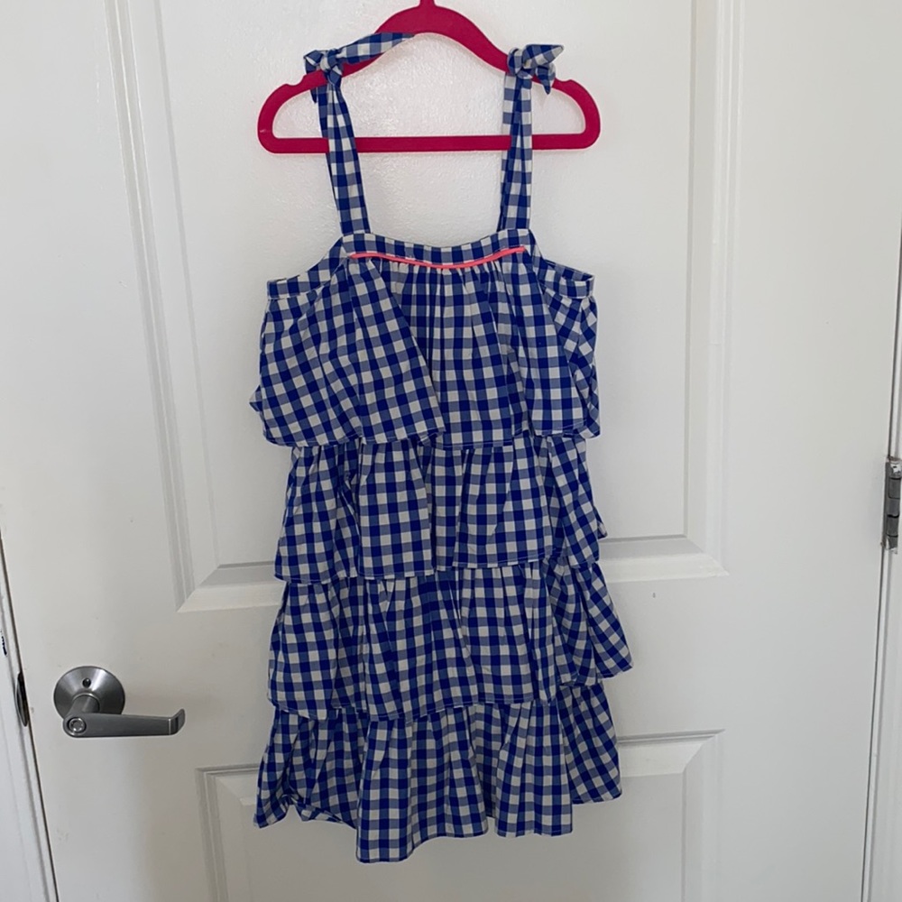 Jcrew girls checked dress